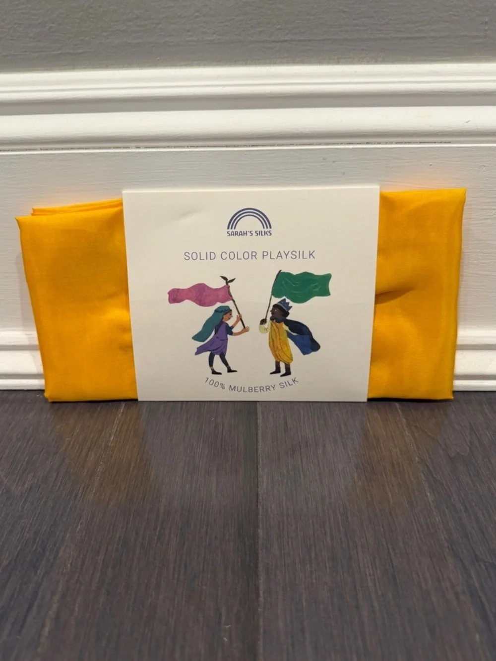 NWT Sarah’s Silks Orange Playsilk 100% Mulberry Silk Kids Toddlers Pretend Play
